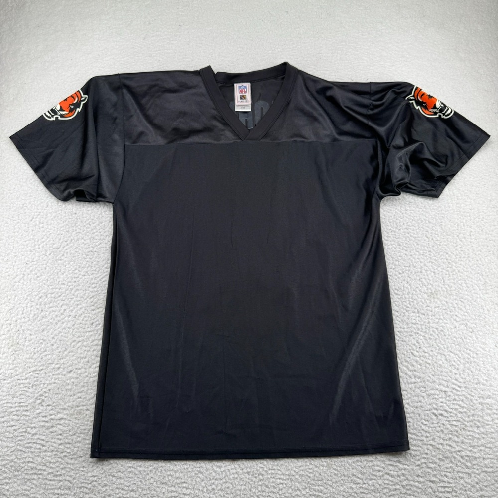 Vintage NFL Cincinnati Bengals Chad Johnson Jersey Mens Medium Black Blank Front